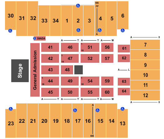 FargoDome Seating Chart