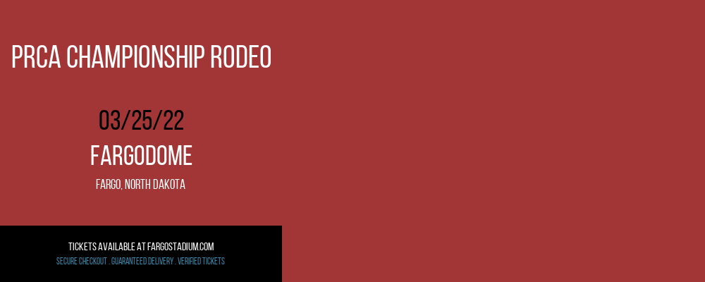 PRCA Championship Rodeo at FargoDome tickets PRCA Championship Rodeo at FargoDome